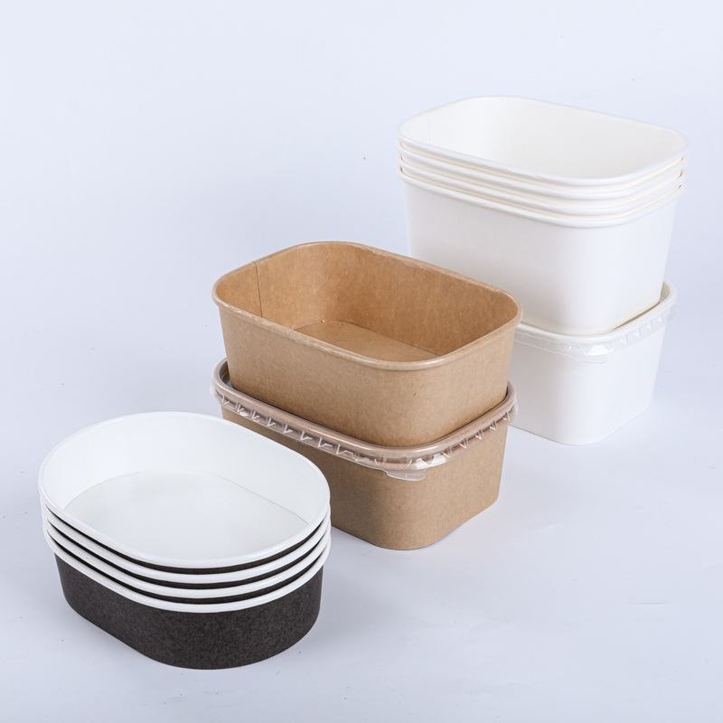 rectangular paper bowls