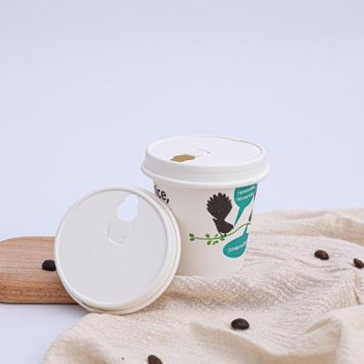 Tigelas de sorvete descartáveis biodegradáveis com tampas