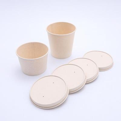Supply ice cream bowls with lids