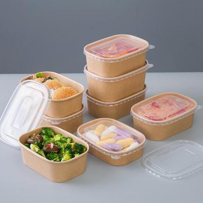 Bacia reciclável do acondicionamento de alimentos do papel de embalagem do retângulo
    